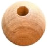 Wood Dowel Caps, 1 Inch Diameter, 1/4 Inch Hole, Unfinished (12)