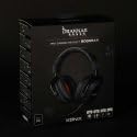 Drakkar Auriculares para Juegos con Cable Bodhran para PC - Altavoces de 53 mm - Micrófono Desmontable - Cable de 2,5 m - Negro