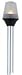 Attwood 5110-24-7 All-Round Frosted Globe Light, 2-Mile 360-Degrees Illumination, 9-Watt Wedge-Base Lamp, 24-Inch Pole