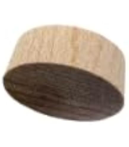 Pinehurst Crafts 3/8" Flat Head Pine Plugs – Face/Side Grain, 20-Pack For Furniture, Cabinets, Tables & DIY Woodworking