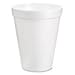 Insulated Styrofoam Cup, 8 Oz, 1000/CT, White