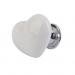 Heart Shaped Door Drawer Bin Handle Pull Knob Hardware White S