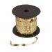 MagiDeal 100Yards Sequin Trim Ribbon String Gold