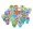 Rhode Island Novelty 100 Assorted Plastic Stamps