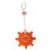 Dolity 70mm Steering Wheel Shaped Floating Key Ring Key Float Kayak Canoe Boat Fishing Sailing Rowing Accessories - Orange, 7cm