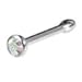 Body Candy Crystal Aurora Nose Stud Bone Created with Crystal 20 Gauge