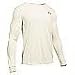 Under Armour Men's UA Waffle Long Sleeve Crew Light Cream Heather/Ivory/Graphite Sweatshirt LG