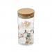 Clear Glass Canister Snack Sugar Treat Tea Storage Jar W/ Cork Kitchen Decor