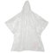 MCR Medical Pack of 10 Disposable Rain Ponchos with Hood, Clear