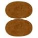 MagiDeal Pair of Oval Iron on Elbow Knee Patches Decorative Sewing DIY Craft - Camel