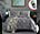 Vailge 3 Piece Pinch Pleated Duvet Cover with Zipper Closure, 100% 120gsm Microfiber Pintuck Duvet Cover, Luxurious Pintuck Decorative(Grey,Queen)