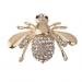 MagiDeal Lovely Small Honey Bee Rhinestone Brooch Pin for Women Gold