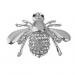MagiDeal Lovely Small Honey Bee Rhinestone Brooch Pin for Women Silver