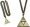 Oliasports Zelda Triforce Gold Necklace