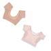 Prettyia 2 Pcs Short Shirt Sleeves Underarm Sweat Shield Pads, Washable Cloth Armpit Sweat Absorbing Guards for Women
