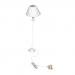 9-12V Shell Shade Miniature Floor Lamp Light for 1:12 Dollhouse Miniature by Generic