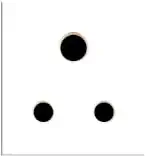 Kolors 6A 3 Pin Socket Without Shutter2M [White] [KBC Vogue] [Pack of 5 [With ISI Mark]