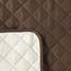 Collections Etc Reversible Quilted Furniture Protector Cover, Chocolate/Tan, Sofa