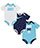 Nike Baby Boys' 3-Pack Bodysuits - navy/multi, 3 - 6 months
