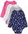 Carter's Baby Girls' 4 Pack Print Bodysuits, Multicolor, Newborn