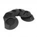 6Pcs Plastic Golf Putting Cup Practice Home Backyard Training Accessory Black