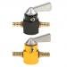 MonkeyJack 2 Pieces Black+Yellow 6mm 1/4'' Fuel Control Cut Off Valve Flow Switch for Motorcycles ATVs Dirt Bikes