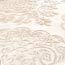 Collections Etc Royalty Elegant Scroll and Checkered Pattern Chenille Bedspread with Fringe Border, Ivory, Queen