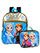 Disney Girls' Frozen Black/Gold Backpack with Lunch Kit, Blue One Size