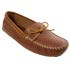 Minnetonka Men's Double Bottom Cowhide Moc, Chestnut Lariat, 10 M US