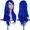 EmaxDesign Wigs 28 inch Wavy Curly Cosplay Wig With Wig Cap and Comb (Dark Blue)