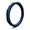 Enso Silicone Ring/Wedding Band. Hammered Design for Men and Women Color: Storm Blue. Size: 6
