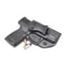 Rounded IWB Holster Fits: S&W Shield 45ACP Holster - RH - Black Kydex - Concealment Express - American Made