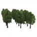 20pcs Plastic Model Trees Train Railroad Scenery 1:100 Dark Green