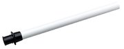T-H MARINE 7/8 X 12 OVERFLOW DRAIN TUBE Flexible Vinyl Plastic End W/ Standpipe White PVC Tubing