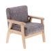 Dolity Single Sofa Chair Miniature Set 1:12 Scale Dollhouse Furniture Model Toy