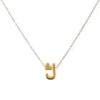 Initial Letter Necklace,Haluoo Stainless Steel Initial Letter Penadnt Necklace Dainty Tiny Heart Charm Choker Necklace Gold Plated Long Sweater Chain Necklace For Women Girls Birthday Gifts (J)