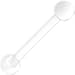 10 Gauge Clear Acrylic Barbell Tongue Ring