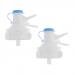MonkeyJack 2Pcs Water Dispenser Valve for 55mm Crown Top Drinking Bottle Reusable Water Jug Cap Replacement Faucet - Includes Lid Dirt Cover