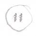 Bridal Wedding Pageant Jewelry Rhinestone Necklace Earring Set