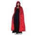 Women's Costume Cape - Full Length Velvet Hooded Cloak, Red, One Size