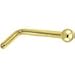 Body Candy 18 Gauge 14k Yellow Gold 1.5mm Ball L-Shaped Nose Ring