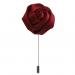 Men Lapel Flower Brooch Boutonniere Tuxedo Stick Pin Wine Red