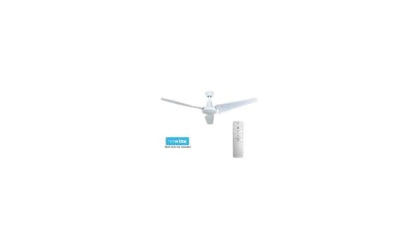 Industrial 60 In Indoor White Smart Ceiling Fan With Wall Control