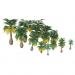 Miniature Palm Trees Fairy Garden Landscape Bonsai Decor Pack of 15