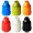 510 Central 30mL Unicorn Bottles LDPE Plastic Thin Tip (100 Pack, Multi Color Caps)