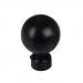 Blesiya 1PC/Pack 28mm Dia. Metal Curtain Pole Finials Window Drape Rod Ends Caps 14 Styles Available - B Style Black