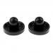 Dovewill 2 Pieces Durable Plastic Air Hockey Pushers Goal Handles Paddles Replacement for Game Tables - Choice of Color and Size - Black, Large