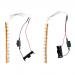 MonkeyJack Set of 2 LED Light Bar for Roller Inline & Roller Skates, Switch Control, Choice of LED Colors - Colorful, 12cm