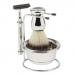 MagiDeal Mens Beard Shaving Grooming Kit, Brush, Safety Straight Razors, Alloy Bowl and Stand Base