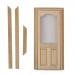Dollhouse Miniature Wooden Door Unpainted